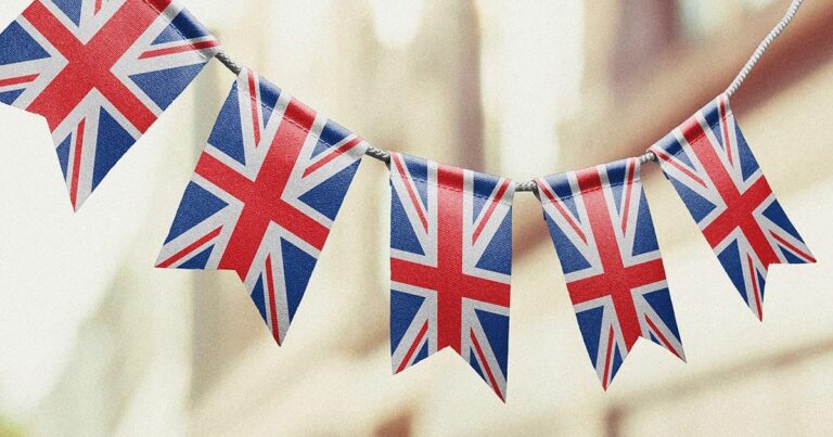 uk flag garland