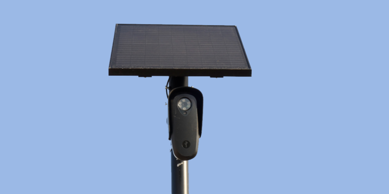 Photograph of an automated license plate reader 